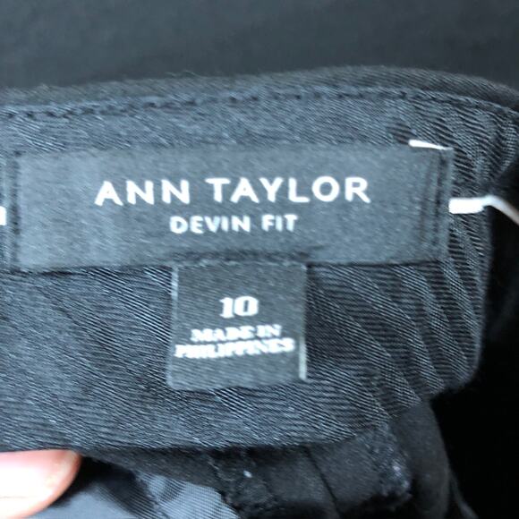 Ann Taylor LOFT Womens Pants Black High Rise Devin Rayon Blend Stretch 10 - Picture 5 of 12